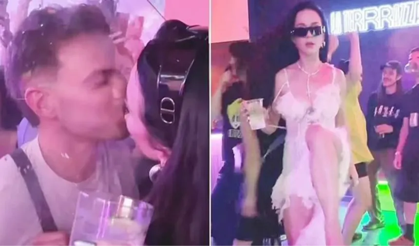 Katy Perry sarhoş olup mekanda hayranıyla öpüştü