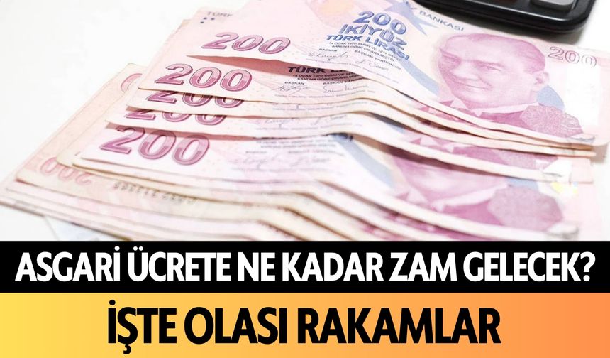 Asgari ücrete ne kadar zam gelecek? İşte olası rakamlar