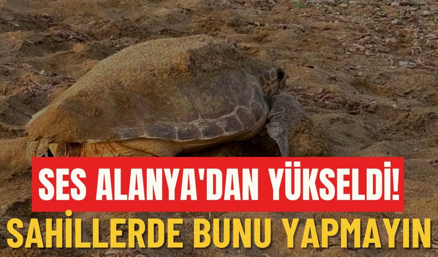 Ses Alanya'dan yükseldi! Sahillerde bunu yapmayın