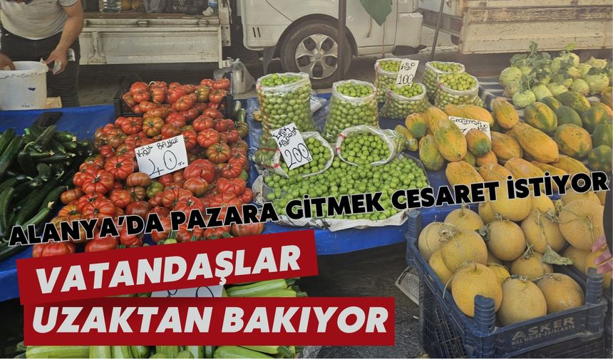 Alanya'da apzara gitmek cesaret istiyor: Vatandaşlar uzaktan bakıyor