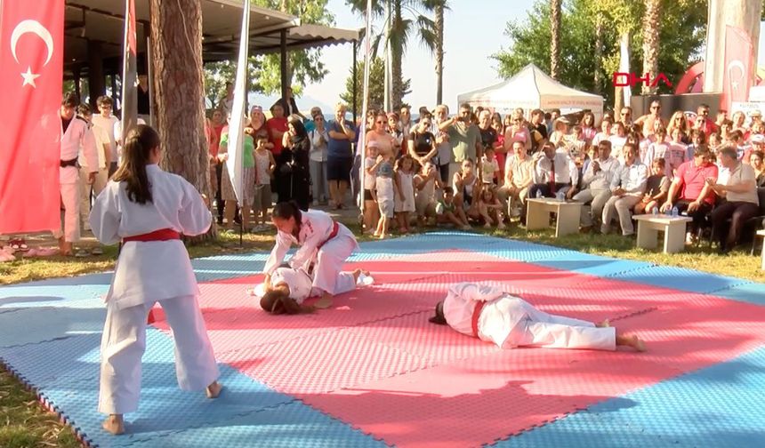 Antalya'da sanat ve spor birleşti