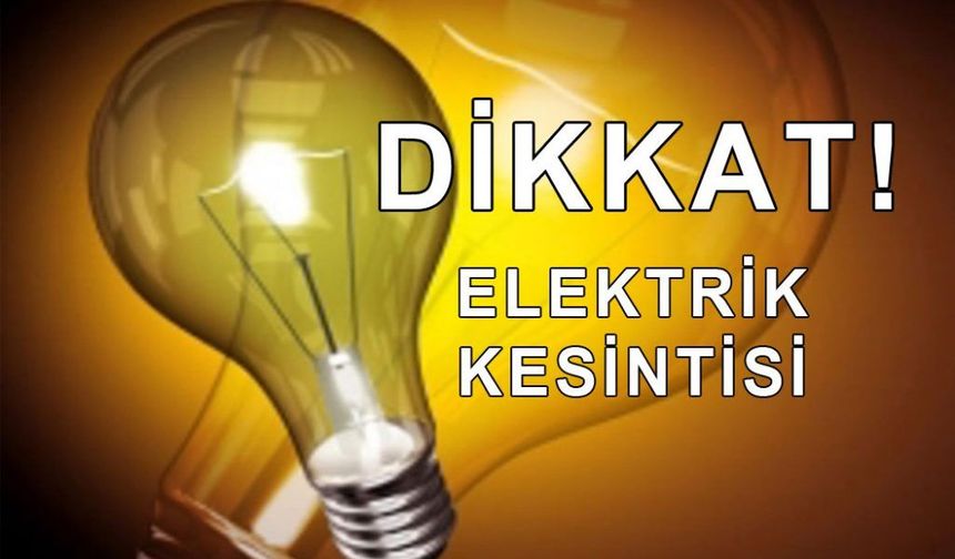 Alanya'da bugün hangi mahallelerde elektrik yok? 10 Haziran 2026