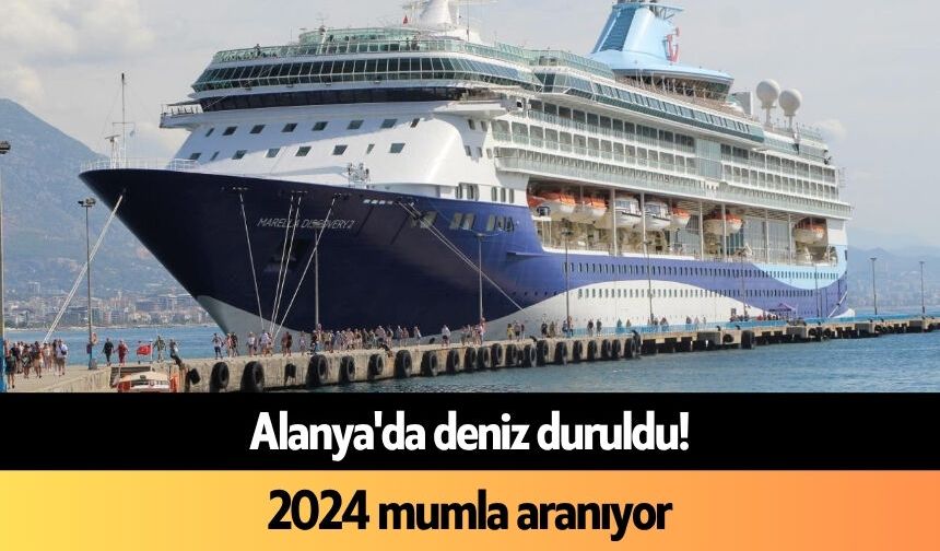 Alanya'da deniz duruldu! 2024 mumla aranıyor