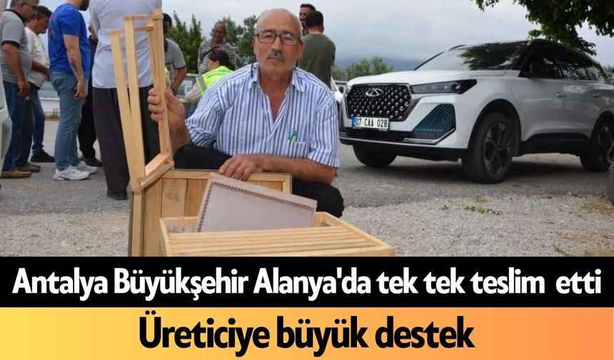 Antalya Büyükşehir Alanya'da tek tek teslim etti