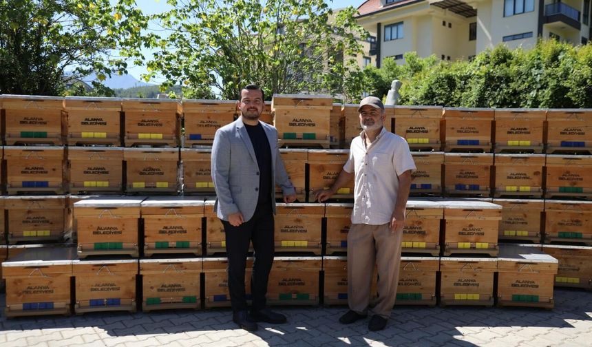 Alanya Belediyesi'nden arıcılığa can suyu: 56 üreticiye destek