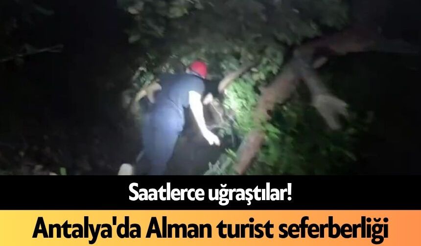 Saatlerce uğraştılar! Antalya'da Alman turist seferberliği