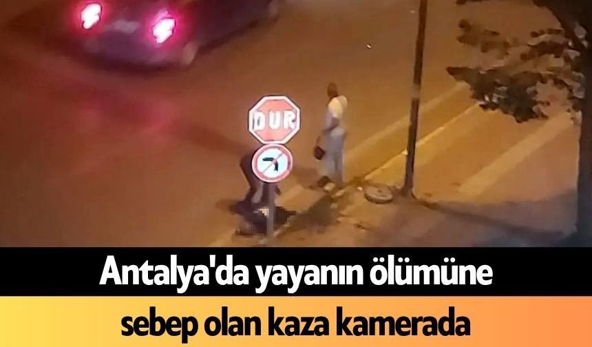 Antalya'da yayanın ölümüne sebep olan kaza kamerada