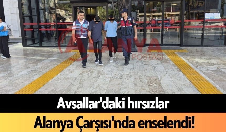 Avsallar'daki hırsızlar Alanya Çarşısı'nda enselendi!