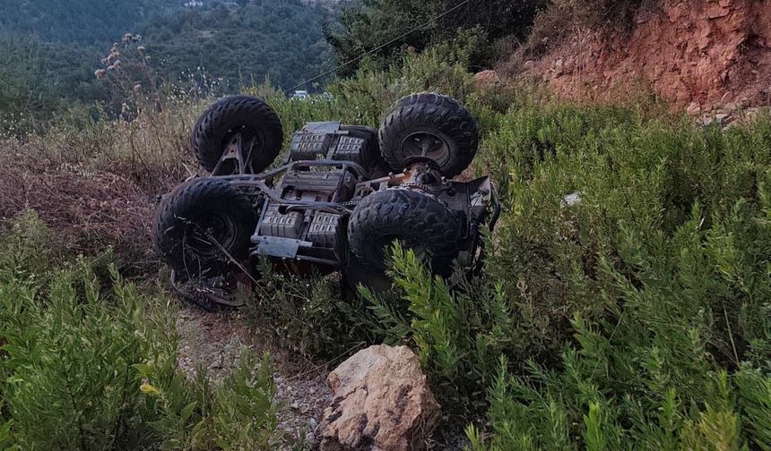 Alanya’da ATV uçurumdan yuvarlandı! Azerbaycanlı sürücü yaralı