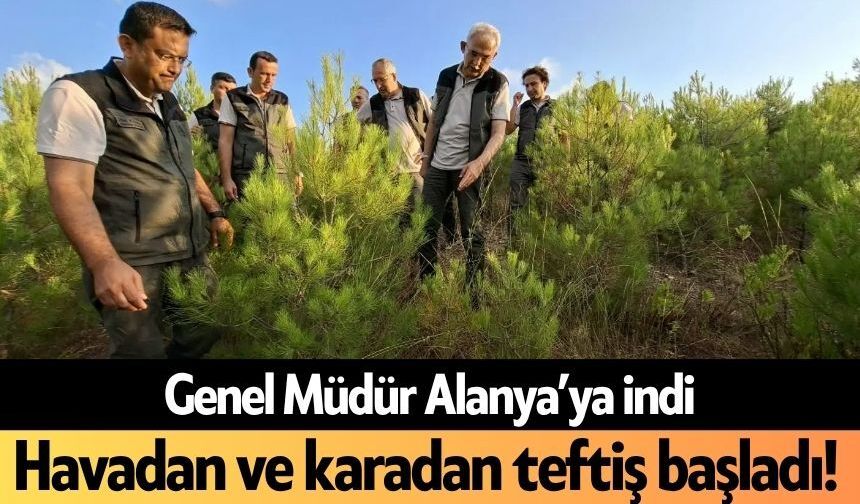 Genel Müdür Alanya’ya indi! Havadan ve karadan teftiş başladı