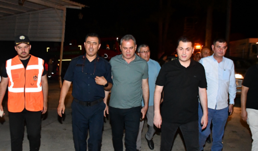 Sapadere'de yangınla mücadele aralıksız sürüyor: Başkan Tavlı, "Tüm ekiplerimiz sahada"