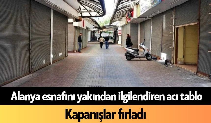 Alanya esnafını yakından ilgilendiren acı tablo