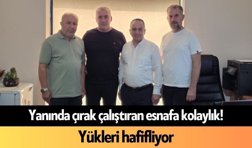 Alanya'da yanında çırak çalıştıran esnafa kolaylık! Yükleri hafifliyor