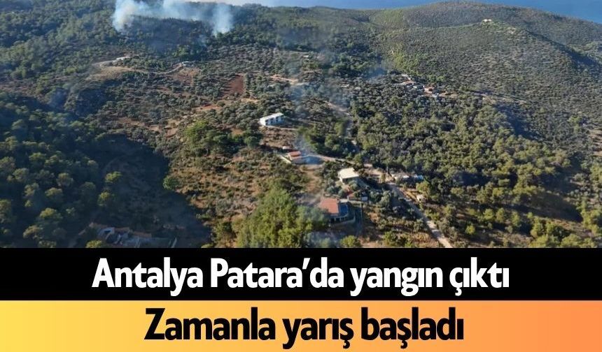 Antalya Patara’da yangın çıktı! Zamanla yarış başladı