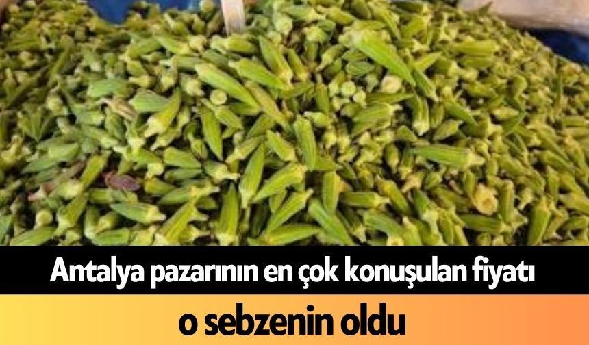 Antalya pazarının en çok konuşulan fiyatı o sebzenin oldu