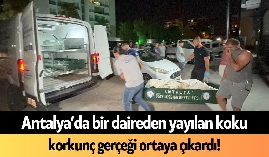 Antalya’da bir daireden yayılan koku korkunç gerçeği ortaya çıkardı!