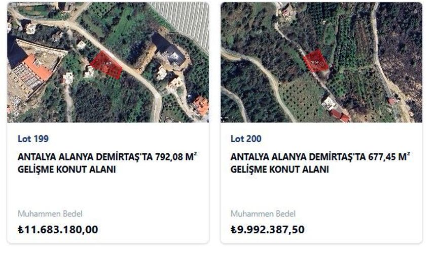 Alanya'da devlet arsa satıyor