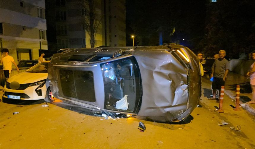 Antalya'da ölümün eşiğinden döndü: Takla attı
