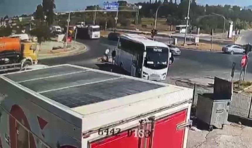 Manavgat-Alanya yolunda akıllara ziyan kaza