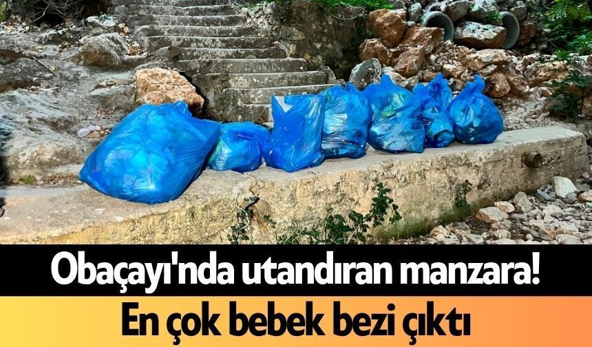 Obaçayı'nda utandıran manzara! En çok bebek bezi çıktı