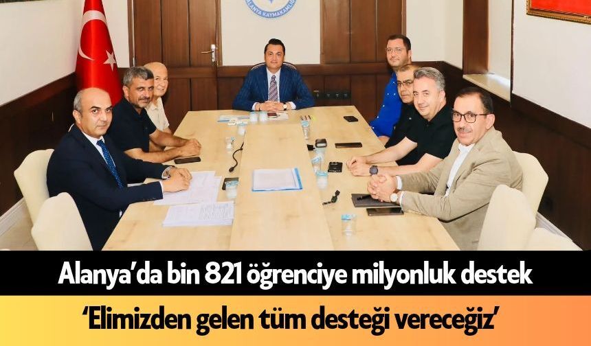 Alanya’da öğrencilere 6 milyon TL nakdi destek