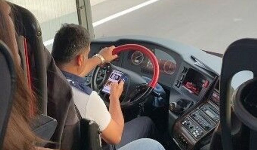 Ankara-Antalya seferi yapan yolcu otobüsünde şok görüntüler