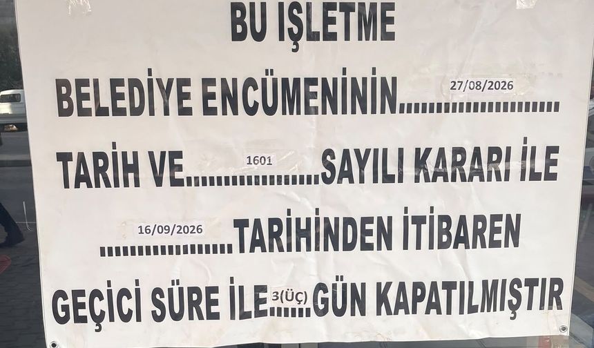 Antalya'da o zincir markete mühür vuruldu