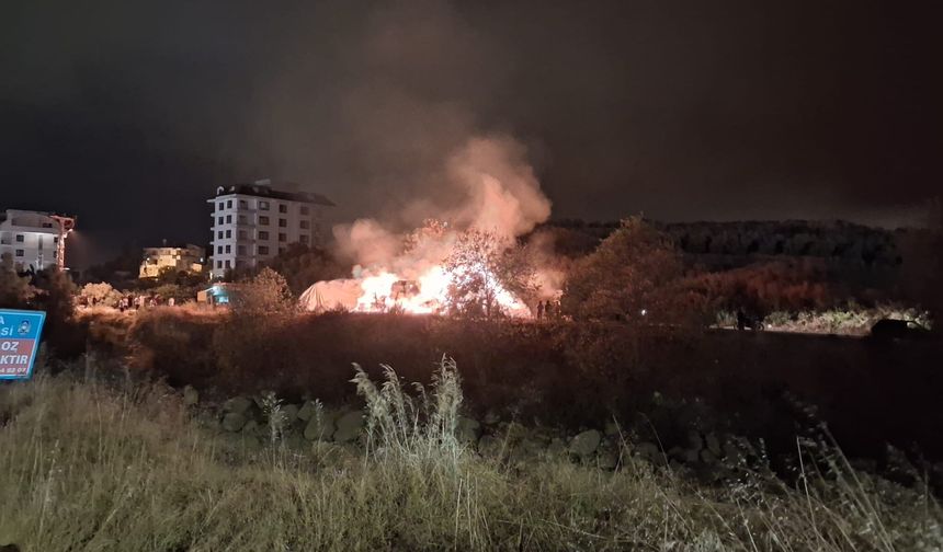 Son dakika! Alanya’da saman deposunda yangın çıktı