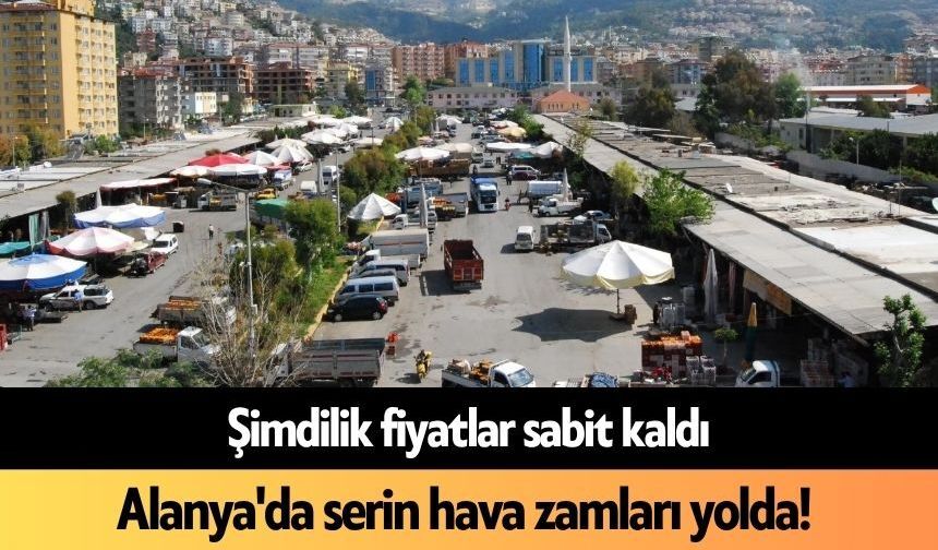 Alanya'da serin hava zamları yolda