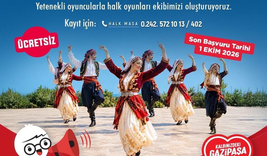 Gazipaşa Belediyesi'nden yetişkinlere özel halk oyunu kursu başlıyor