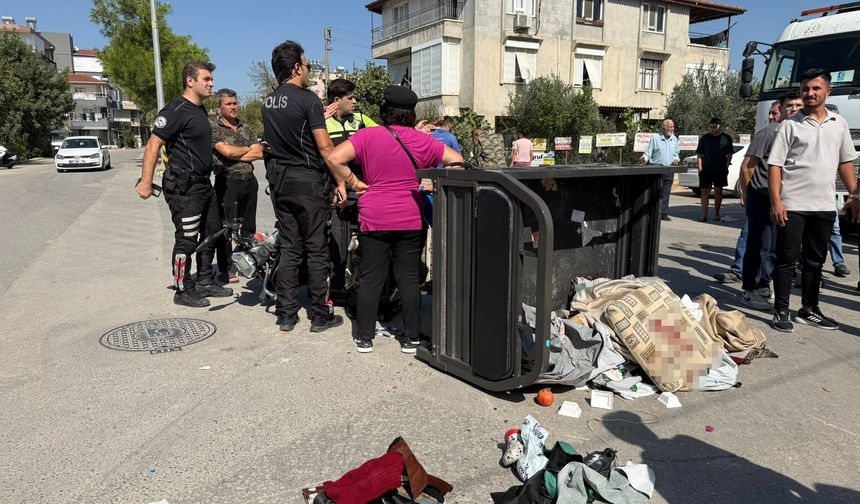 Serik'te feci kaza: Kaza anı kameralara yansıdı