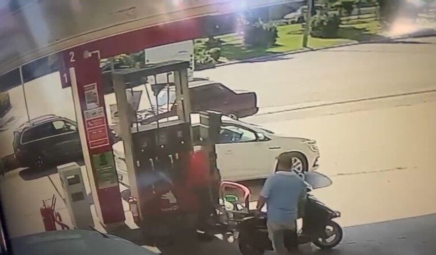 Alanya'da korkunç kaza saniye saniye kaydedildi
