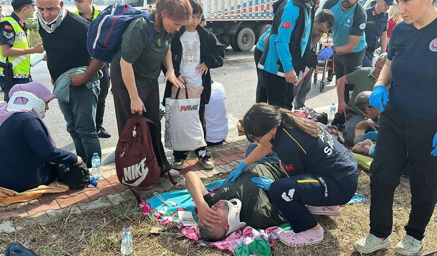 Antalya-Isparta karayolundaki yolcu otobüsünün KAZA GÖRÜNTÜLERİNİ İZLE