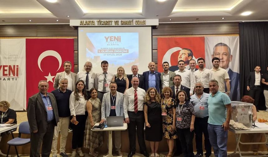 Yeni Parti Alanya yarın kongreye gidiyor